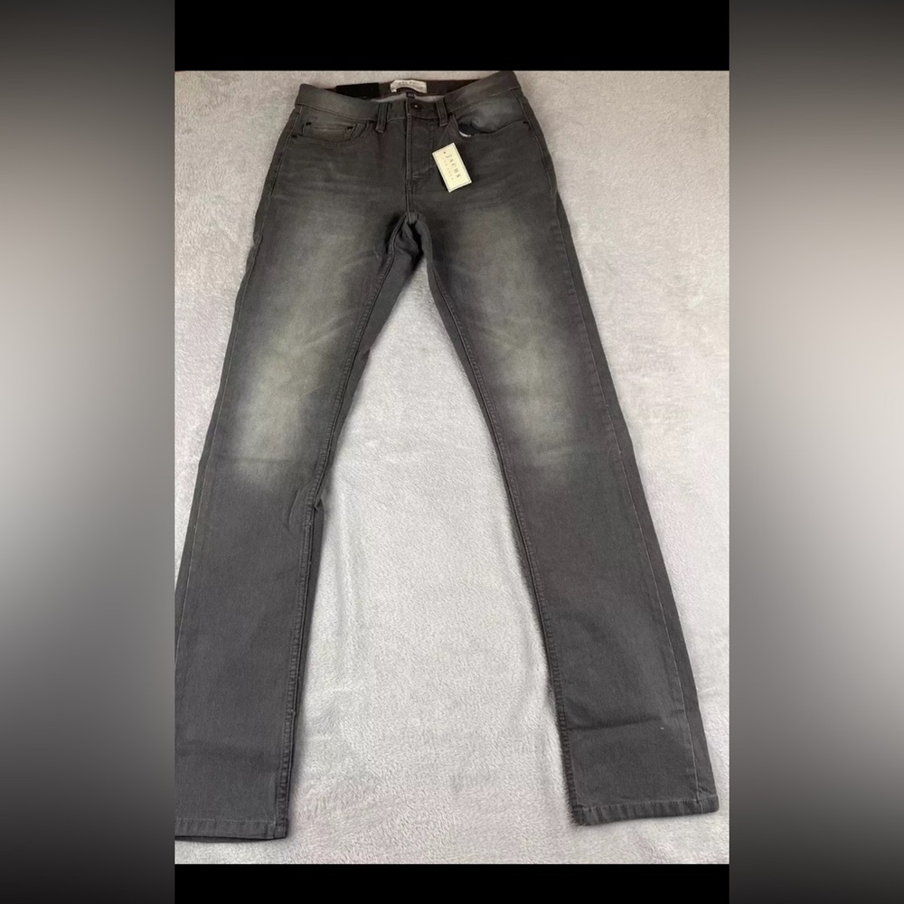 Jachs New York Mens Gray Straight Fit mid rise denim jeans size 30x34
